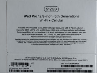 Ipad Pro 12.9 inch 512 Gb ( 5 th Generation ) Wi-fi + Cellular foto 4