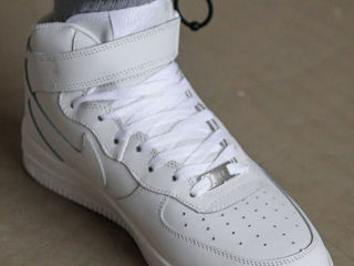 Nike Air Force 1 High White Unisex cu blana / с мехом foto 9