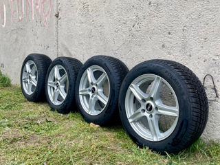 Vind set roți cauciucuri practic noi 205/55 R16 5x120 foto 7