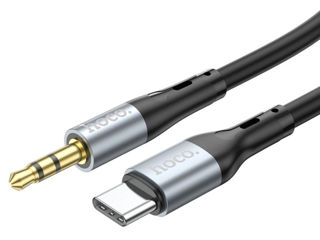 Cablu de conversie audio digitală din silicon Hoco UPA22 Type-C AUX