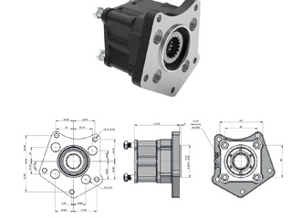 Priza mercedes atego. pto razdatca.man, daf,volvo,scania.  коробка отбора мощности mercedes atego. в