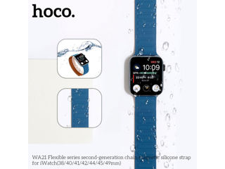 HOCO WA21 Гибкая серия магнитного силиконового ремешка второго поколения с цепочкой для iWatch (42/4 foto 8