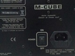 Не дорого !!! HIGH-END Active subwoofer Mission M-Cube  250 watt Made in England foto 7