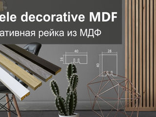 Lamele decorative MDF. Декоративная рейка из МДФ foto 2