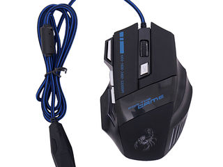 Игровая мышь gaming mouse x7 5500 точек/дюйм, 7 кнопок. foto 2