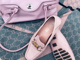 Gucci     originale roz  piele luxe au kodul  39/40 foto 1