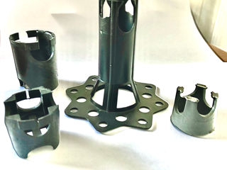 Fixator, distantier PVC pentru armatura / фиксатор, дистанция пластиковая для защитного слоя арматур foto 1