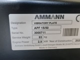 Placa compactoare / виброплита ammann apf 15/50 foto 2