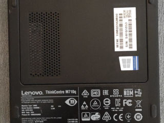 микро ПК Lenovo ThinkCentre M710q // i3-6100T-3.2GHz // DDR4-8GB // SSD-256GB // Wi/Fi foto 3