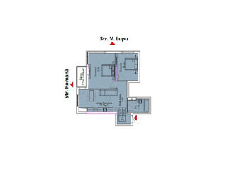 Apartament cu 2 camere, 59 m², Centru, Ungheni foto 6