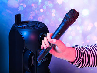 Радиомикрофон для караоке - «SVEN MK-700 Karaoke Wireless 80 - 120 MHz Black» foto 5