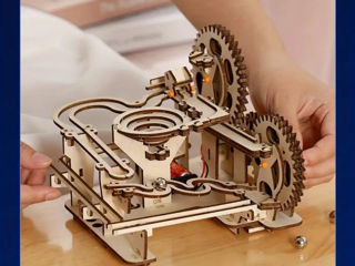 3D Механический Пазл - головоломка из дерева. 3D Mechanical Puzzle este un puzzle realizat din lemn. foto 2