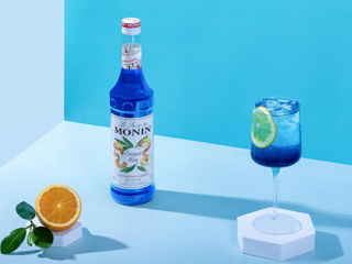 Sirop blue curacao monin albastru, produs în franța, livrare moldova chisinau foto 5