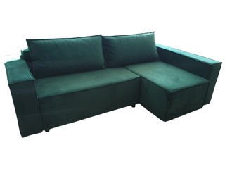 Canapea de colt V-Toms E3 Green(2.5x1.5), livrăm gratuit!
