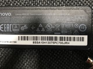 Автомобильная зарядка Lenovo 65W Оригинал!!! foto 2