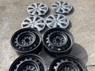 Jante toyota R.15 5x114,3 metal cu capace-1600lei