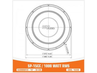 SUBWOOFER SP-15CC - 1000W RMS foto 7