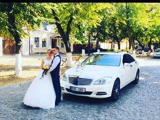 Mercedes-benz S-class, alb/negru auto pentru Nunta ta!!! 109€/zi foto 1