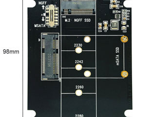 Комбо адаптер с M.2 и mSATA на SATA и дальше на USB foto 3