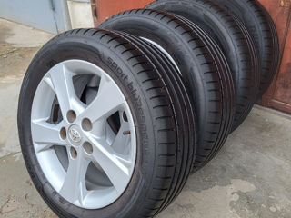 Диски Jante Toyota 5x114.3 Anvelope Dunlop 205 55 16 foto 7