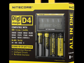 Универсальное зарядное устройство Nitecore Intellicharger i2 i4 d2 d4. foto 3
