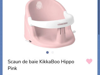 Scaun de baie KikkaBoo Hippo Pink foto 4