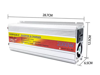 Invertor 2000w 2 in 1 cu incarcator incorporat SUA-2000C foto 5