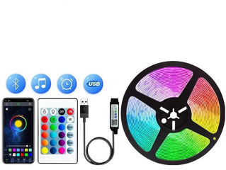 Светодиодная RGB лента USB Bluetooth 5м с пультом