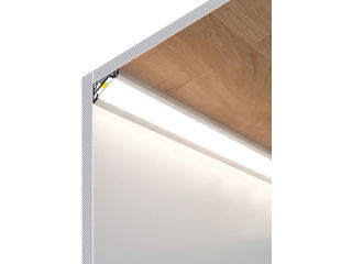 Profil din aluminiu de colt CORNER 14 pentru banda LED - anodizat 2 metri - set complet Descriere Pr foto 2