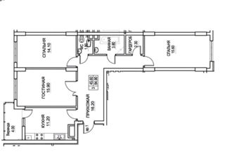 Apartament cu 3 camere, 85 m², Buiucani, Chișinău foto 2