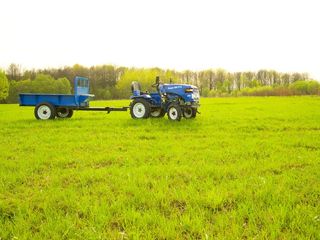 Remorci 1000 kg noi, прицеп для мотоблока и минитрактора, грузоподъемность 1 т foto 7