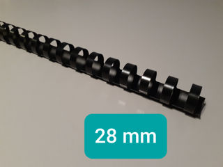 Spirala de plastic 28 mm negru