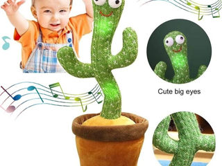 Танцующий кактус - музыкальная плюшевая говорящая и поющая игрушка foto 1