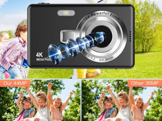 Aparat foto digital 1080P FHD   Компактная камера 44 МП с 2,4-дюймовым ЖК-экраном foto 6