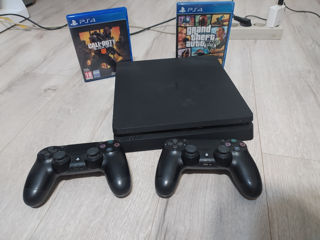 Urgent PlayStation 4 slim 500gb 1joistik ideal 2jocuri cadou GTA 5 Call Of Duty Black Ops