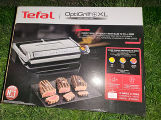 Gratar electric Tefal OptiGrill+ XL GC728D10, 2000W, 9 programe automate, argintiu-negru foto 1