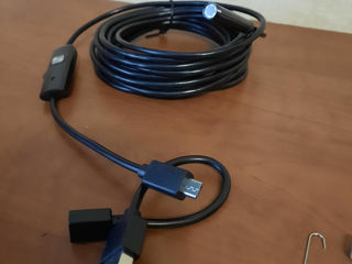 Endoscop для смартфона mini USB Type-C и USB гибки эндоскоп, 2,5,10 метра