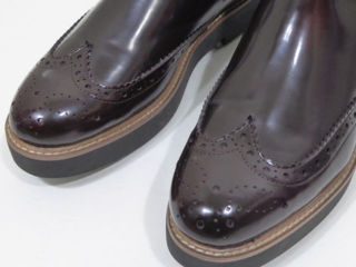 Женские ботинки zara burgundy, размер 39-40