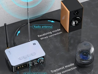 Беспроводной адаптер M9 Pro Bluetooth 5.1 rx tx fm radio fux foto 3