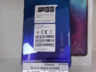 Xiaomi Redmi Note 8 4/64GB 1190 lei