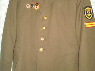 Se vinde in complet: scurta+pantaloni p/u iarna, mărimea 56-58, noi. Costum militar URSS. Pantaloni foto 1