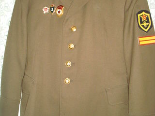 Se vinde in complet: scurta+pantaloni p/u iarna, mărimea 56-58, noi. Costum militar URSS. Pantaloni foto 4