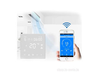 Termostat programabil fără fir pentru casă inteligentă Thermostat HY607AC Wi-Fi Fan/Coil foto 4