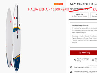 Продается Red Paddle Supboard 14'0" Elite MSL Inflatable Paddle Board + карбоновое весло