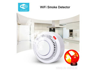 400SM Fire smoke alarm detector sensor Zigbee Tuya, Детектор дыма для умного дома. foto 5