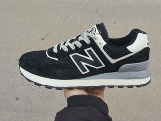 New balance 574 classic black  white (pe loc marimi) foto 4