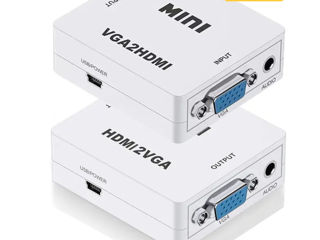 Адаптеры HDMI-DP-DVI-D - VGA-usb Type C-RCA -Mini DP-PS2/WII foto 1