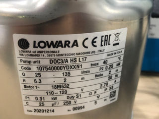 Lowara doc3/a hs l17 submersible pump nou foto 2