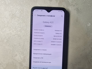 Продам Samsung a31 на 128 gb  с чехлом новым !!! foto 3