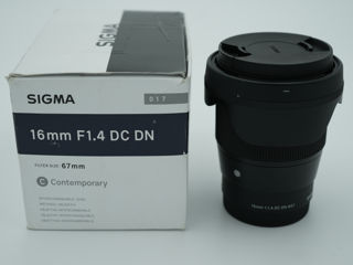 Sigma 16 mm f/1.4 Sony-E